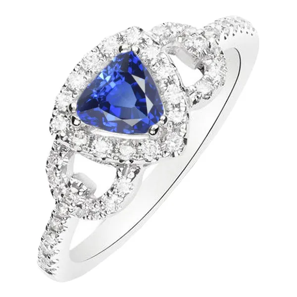 Natural Earth Mined Diamond Halo Trillion Srilanka Sapphire Ring 3 Carats Accented Jewelry HarryChadEntcom Rings Natural Earth Mined Diamond Halo Trillion Srilanka Sapphire Ring 3 Carats Accented Jewelry HarryChadEntcom Rings
