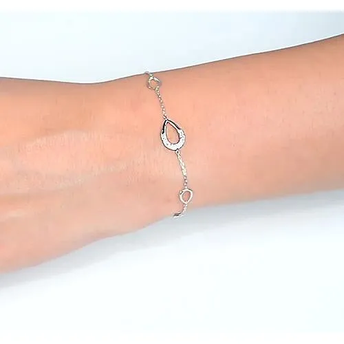 Natural Earth Mined Diamond Ladies Bracelet 150 Carats Pear Shape White Gold Jewelry New GB Bracelets Natural Earth Mined Diamond Ladies Bracelet 150 Carats Pear Shape White Gold Jewelry New GB Bracelets