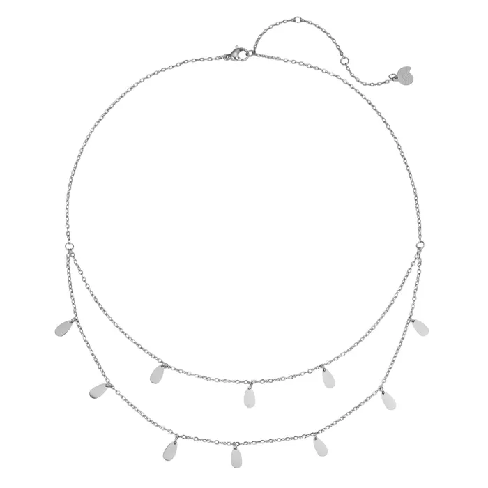 Necklaces Drop Charm Layered Necklace Waterproof Hey Happiness Necklaces Drop Charm Layered Necklace Waterproof Hey Happiness