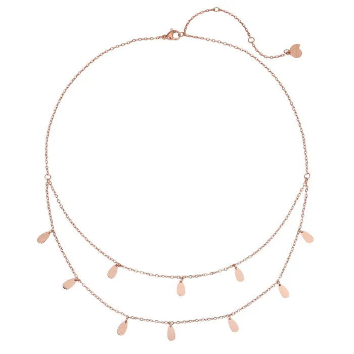 Necklaces Drop Charm Layered Necklace Waterproof Hey Happiness Necklaces Drop Charm Layered Necklace Waterproof Hey Happiness