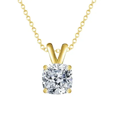 Necklaces GB Pendant Necklace With Chain 3 Carat Big Natural Earth Mined Diamond Yellow Gold 14K Necklaces GB Pendant Necklace With Chain 3 Carat Big Natural Earth Mined Diamond Yellow Gold 14K