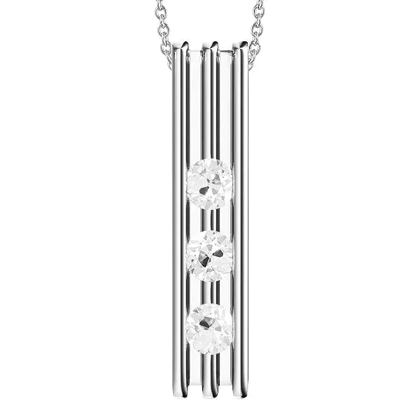 Necklaces HarryChadEntcom 14K Gold Floating Natural Earth Mined Diamond Necklace Necklaces HarryChadEntcom 14K Gold Floating Natural Earth Mined Diamond Necklace