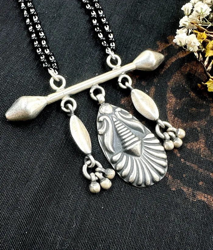 Necklaces The Silver Beads Necklace Mangalsutra Jaipur