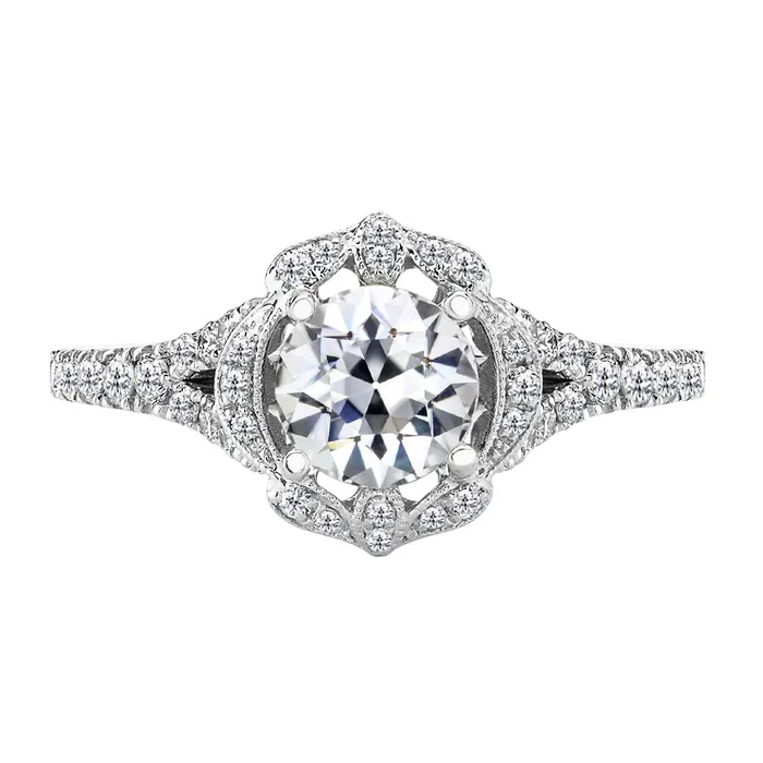 Old Fashioned Earth Mined Diamond Engagement Ring HarryChadEntcom Rings