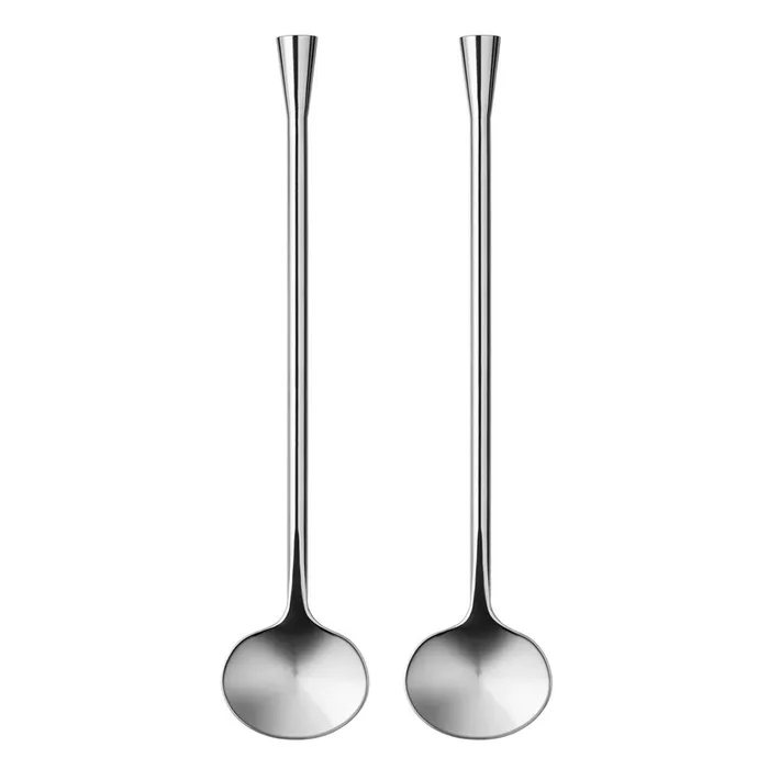 Orrefors Orrefors City Spoon Pair Stainless Steel Silver Bracelets