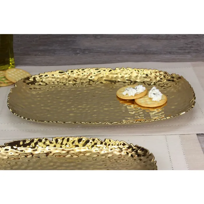 PreStyled Sets Pampa Bay Pampa Bay Monaco Porcelain Serving Platter Gold