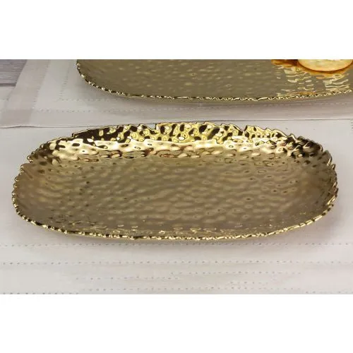 PreStyled Sets Pampa Bay Pampa Bay Monaco Porcelain Serving Platter Gold PreStyled Sets Pampa Bay Pampa Bay Monaco Porcelain Serving Platter Gold