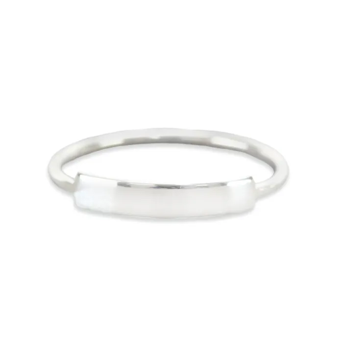PSV Rings Sterling Silver Thin Tab Ring Stamping Blank SIZE 9