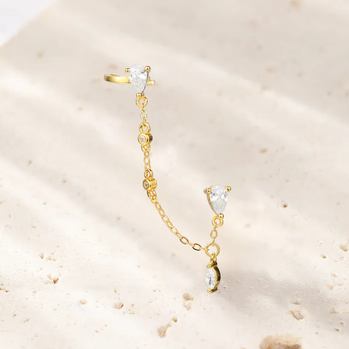 Radiant Double Stud Earring Sterling Silver Gold Hey Happiness Earrings Radiant Double Stud Earring Sterling Silver Gold Hey Happiness Earrings