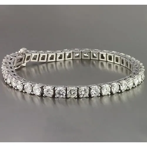 Real Natural Earth Mined Diamond Tennis Bracelet 10 Carats White Gold New GB Bracelets Real Natural Earth Mined Diamond Tennis Bracelet 10 Carats White Gold New GB Bracelets
