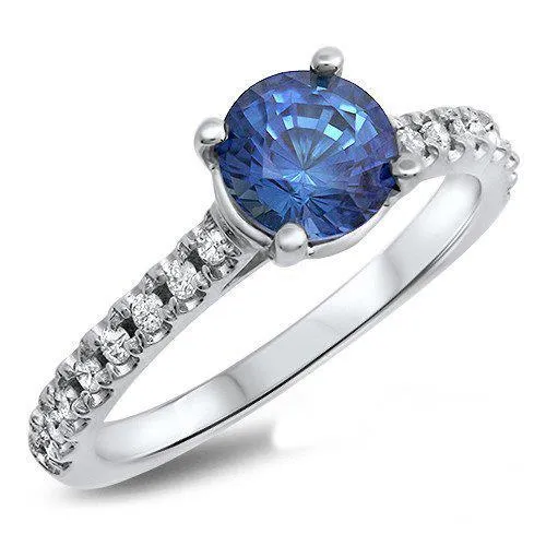 Rings Big Round Ceylon Sapphire With Natural Earth Mined Diamonds Anniversary Ring 330 Carats GB Rings Big Round Ceylon Sapphire With Natural Earth Mined Diamonds Anniversary Ring 330 Carats GB