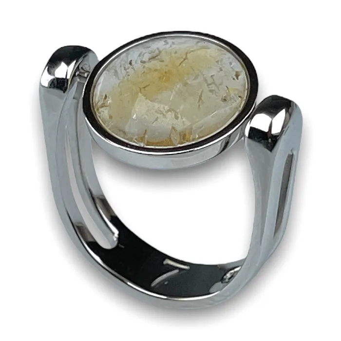 Rings Citrine Crystal Fidget Ring MyCONQUERing
