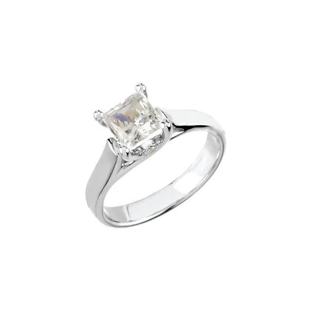Rings GB 155 Carat Prong Setting Princess Natural Earth Mined Diamond Solitaire Ring Rings GB 155 Carat Prong Setting Princess Natural Earth Mined Diamond Solitaire Ring
