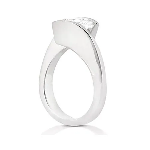 Rings GB 1 Carat Round Genuine Natural Earth Mined Diamond Solitaire Ring White Gold 14K Jewelry Rings GB 1 Carat Round Genuine Natural Earth Mined Diamond Solitaire Ring White Gold 14K Jewelry
