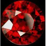 Rings GB Sparkling 35 Carat Si Red Loose Ruby Sparkling Round Cut