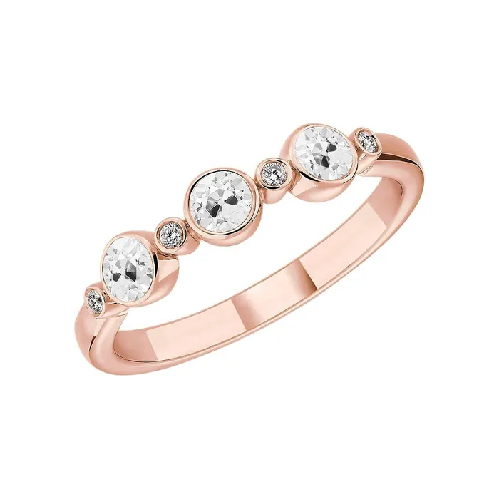 Rings Half Eternity Band Round Old Mine Cut Real Natural Earth Mined Diamonds 350 Carats Rose Gold HarryChadEntcom Rings Half Eternity Band Round Old Mine Cut Real Natural Earth Mined Diamonds 350 Carats Rose Gold HarryChadEntcom