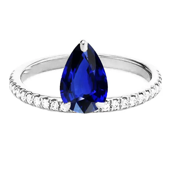 Rings HarryChadEntcom Natural Earth Mined Diamond Engagement Sapphire Ring Pear Cut Sri Lankan 350 Carats Gold Rings HarryChadEntcom Natural Earth Mined Diamond Engagement Sapphire Ring Pear Cut Sri Lankan 350 Carats Gold