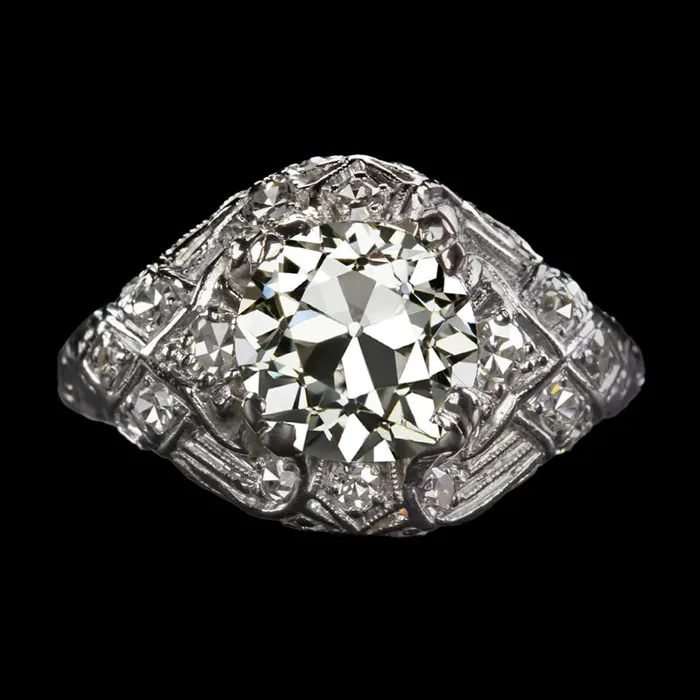 Rings HarryChadEntcom Round Old Cut Natural Earth Mined Diamond Anniversary Ring Antique Style 425 Carats Rings HarryChadEntcom Round Old Cut Natural Earth Mined Diamond Anniversary Ring Antique Style 425 Carats