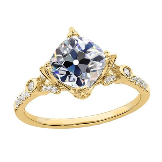 Rings HarryChadEntcom Round Old Cut Natural Earth Mined Diamond Anniversary Ring Yellow Gold 375 Carats Rings HarryChadEntcom Round Old Cut Natural Earth Mined Diamond Anniversary Ring Yellow Gold 375 Carats