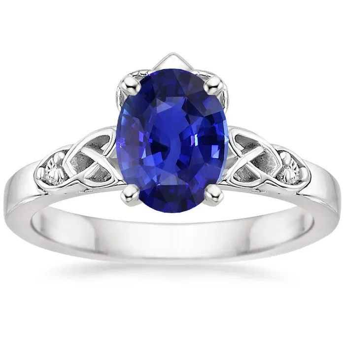 Rings HarryChadEntcom Three Stone Engagement Ring Vintage Style Ceylon Sapphire 325 Carats Rings HarryChadEntcom Three Stone Engagement Ring Vintage Style Ceylon Sapphire 325 Carats