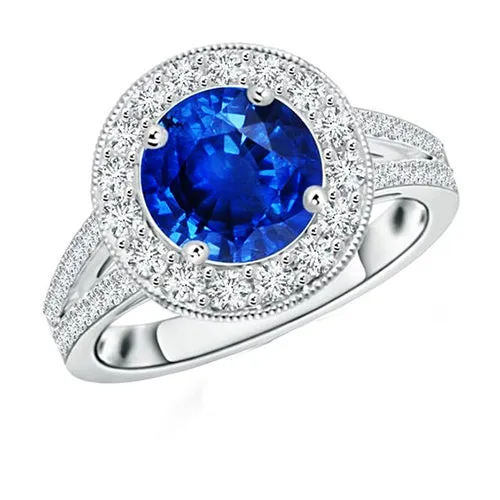 Rings Natural Earth Mined Diamond Halo Ring Antique Style Prong Round Blue Sapphire 250 Carats HarryChadEntcom Rings Natural Earth Mined Diamond Halo Ring Antique Style Prong Round Blue Sapphire 250 Carats HarryChadEntcom