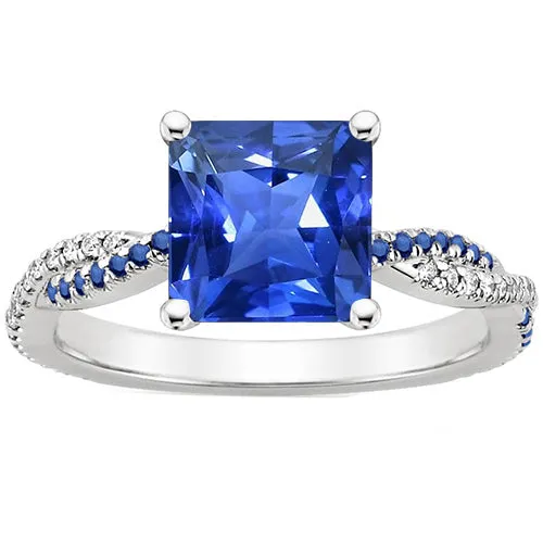 Rings Princess Cut Blue Sapphire Natural Earth Mined Diamond Engagement Ring 470 Carats Gold HarryChadEntcom Rings Princess Cut Blue Sapphire Natural Earth Mined Diamond Engagement Ring 470 Carats Gold HarryChadEntcom