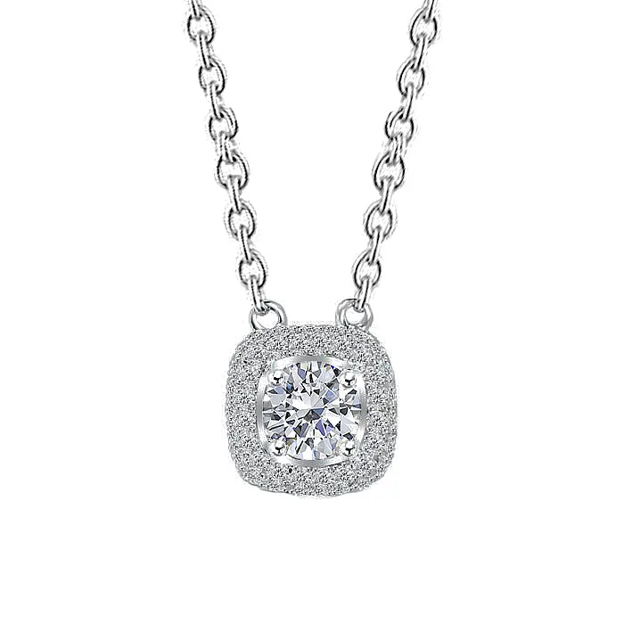Round Brilliant Cut Genuine Natural Earth Mined Diamond Pendant Necklace 150 Carat White Gold 14K GB Necklaces Round Brilliant Cut Genuine Natural Earth Mined Diamond Pendant Necklace 150 Carat White Gold 14K GB Necklaces
