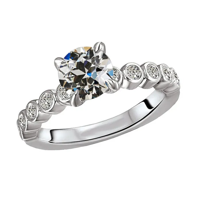 Round Old Cut Natural Earth Mined Diamond Anniversary Ring Prong Bezel Set 450 Carats HarryChadEntcom Rings Round Old Cut Natural Earth Mined Diamond Anniversary Ring Prong Bezel Set 450 Carats HarryChadEntcom Rings