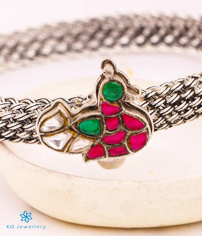 Silversmith Bracelets The Madhula Silver Kada Bracelet Size22242628
