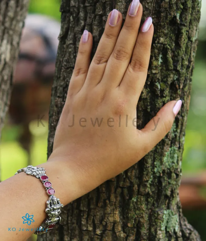 Silversmith Bracelets The Shrinika Silver Kemp BraceletOxidisedSize 26