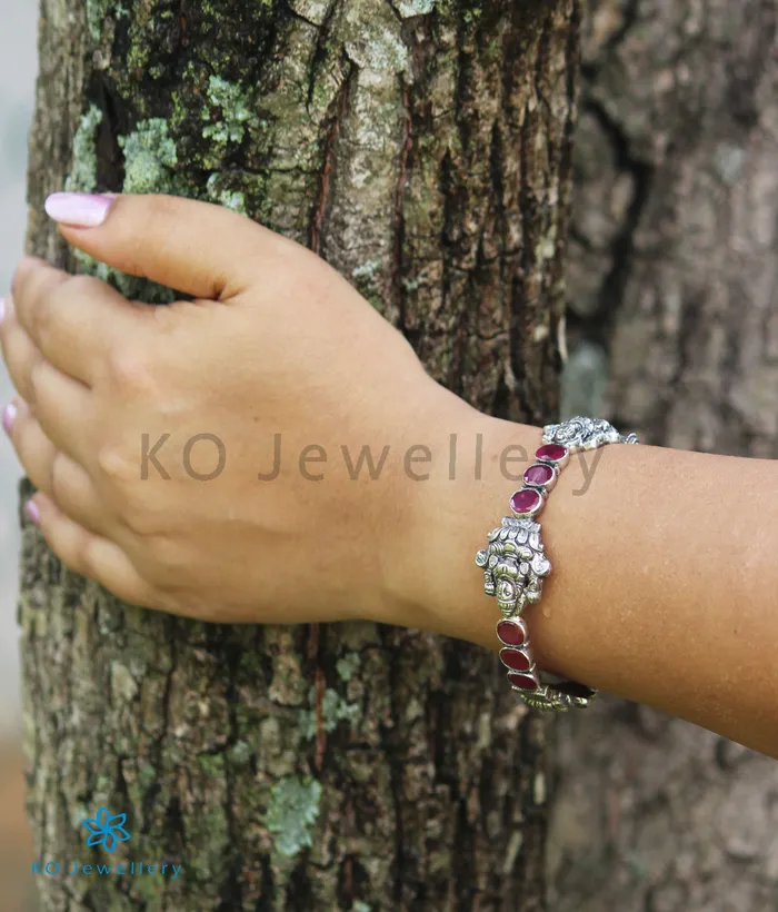 Silversmith Bracelets The Shrinika Silver Kemp BraceletOxidisedSize 26