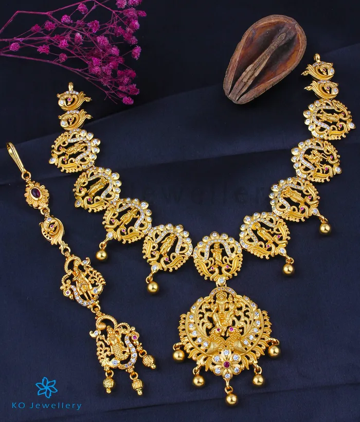 Silversmith Necklaces The Dashavatara Silver Necklace Bridal Set