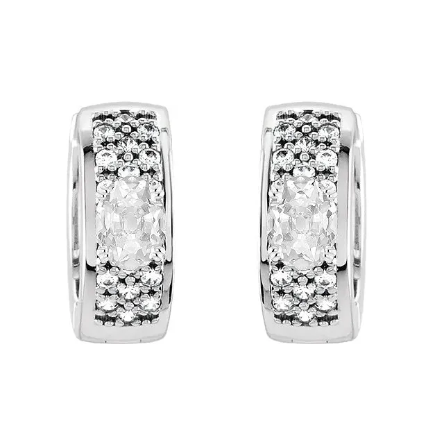 Sparkling Natural Diamond Huggies Earrings 550 Ct Oval Old Miner HarryChadEntcom Earrings Sparkling Natural Diamond Huggies Earrings 550 Ct Oval Old Miner HarryChadEntcom Earrings