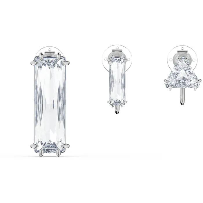 Swarovski Swarovski Mesmera Clip Earring Single Baguette Cut Crystal White Rhodium Plated Earrings Swarovski Swarovski Mesmera Clip Earring Single Baguette Cut Crystal White Rhodium Plated Earrings