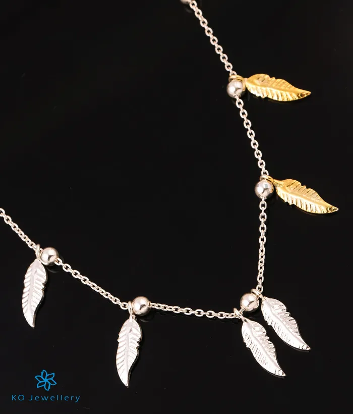 The Flock of Feathers Silver Necklace 2 tone Imported Necklaces