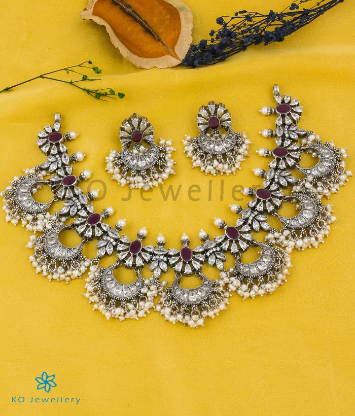The Kamalini Silver Pearl Necklace Silversmith Necklaces