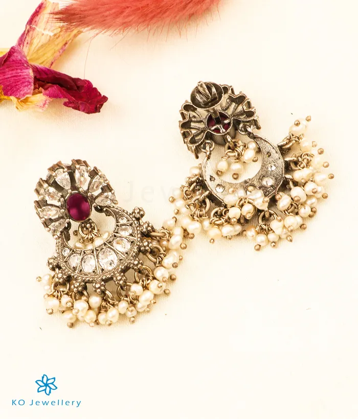 The Kamalini Silver Pearl Necklace Silversmith Necklaces