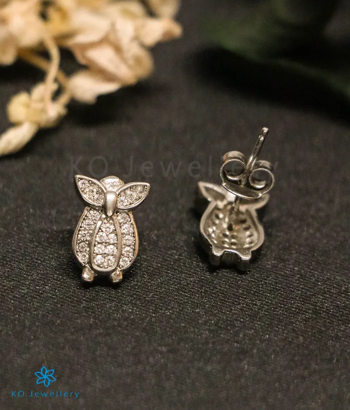The Lotus Silver Earrings Imported Earrings