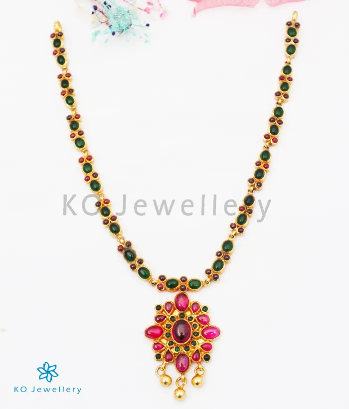 The Samidha Silver Kempu Necklace Silversmith Necklaces