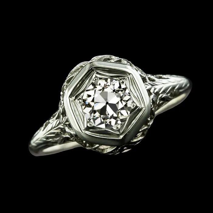 Vintage Style Solitaire Ring Round Old Mine Cut Natural Earth Mined Diamond 175 Carats HarryChadEntcom Rings Vintage Style Solitaire Ring Round Old Mine Cut Natural Earth Mined Diamond 175 Carats HarryChadEntcom Rings