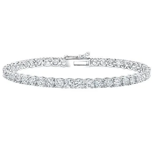 White Gold 9 Carat Natural Earth Mined Diamond Tennis Bracelet GB Bracelets White Gold 9 Carat Natural Earth Mined Diamond Tennis Bracelet GB Bracelets