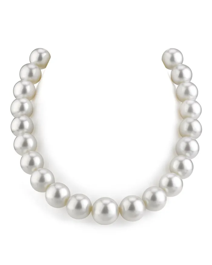 14158mm White South Sea Pearl Necklace AAAA Quality SPT Necklaces