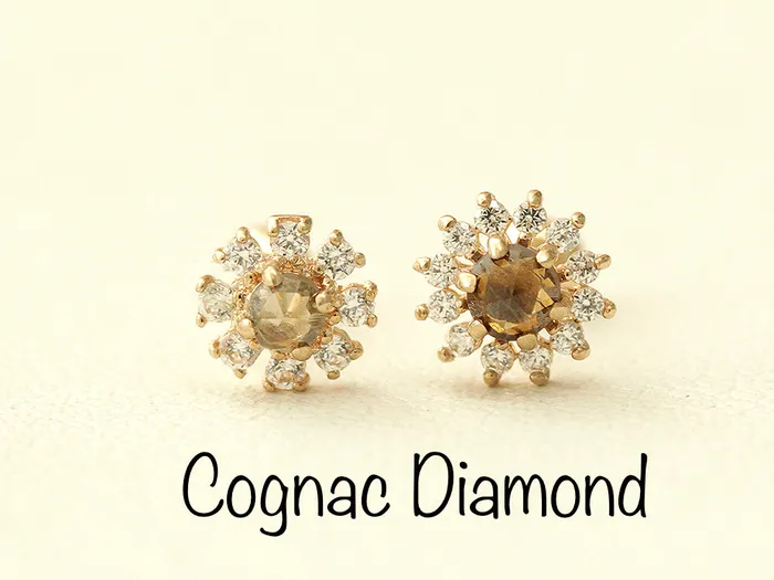 14K gold Daisy Rough Diamond cartilage earring 20g MinimalBijoux Earrings