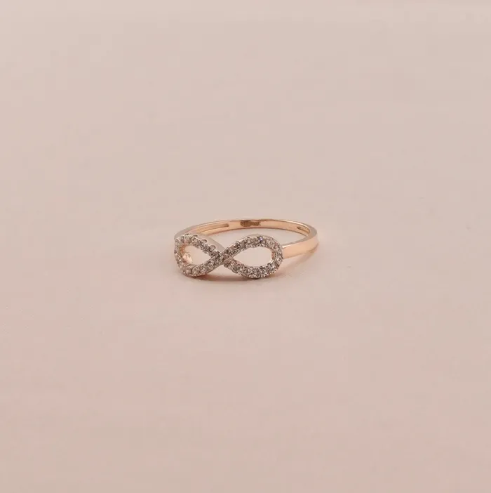 14K Gold infinity Womens Ring RG2178 AB and J Rings 14K Gold infinity Womens Ring RG2178 AB and J Rings