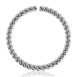 16g Braided Stainless Continuous Ring Tulsa Body Jewelry Rings