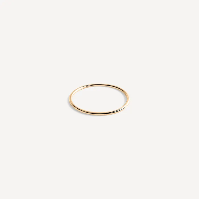 1mm Thin Stacking Ring Solid Gold Sheena Marshall Rings