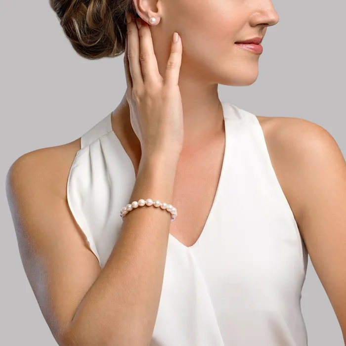 6570mm White Freshwater Pearl Bracelet AAA Quality SPT Bracelets