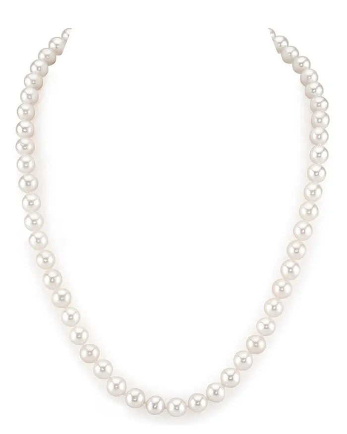 6570mm White Freshwater Pearl Necklace AAAA Quality SPT Necklaces