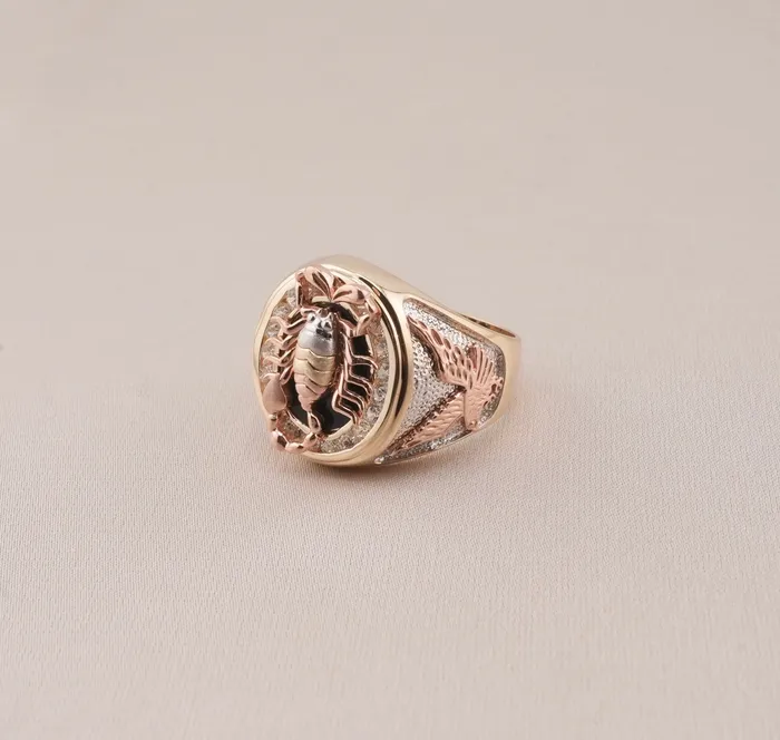 AB and J Rings 14K Gold Scorpion Mens Ring RG2742 AB and J Rings 14K Gold Scorpion Mens Ring RG2742