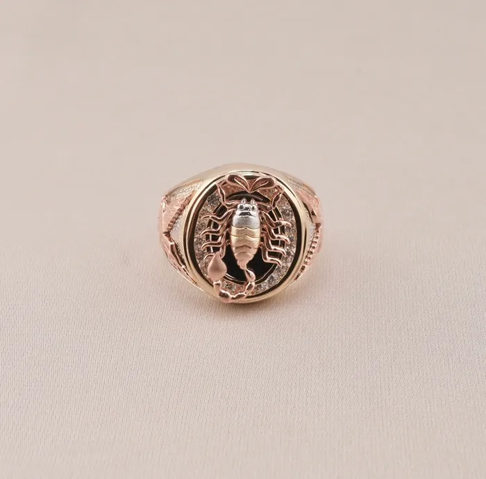 AB and J Rings 14K Gold Scorpion Mens Ring RG2742 AB and J Rings 14K Gold Scorpion Mens Ring RG2742